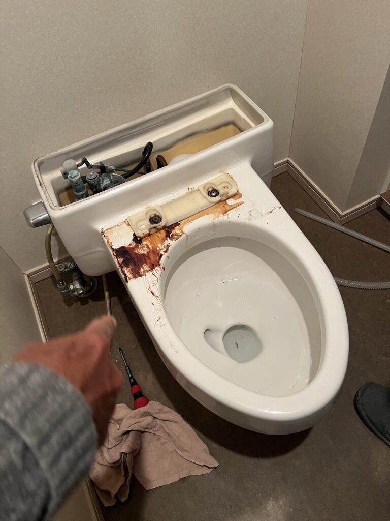 既存トイレ解体