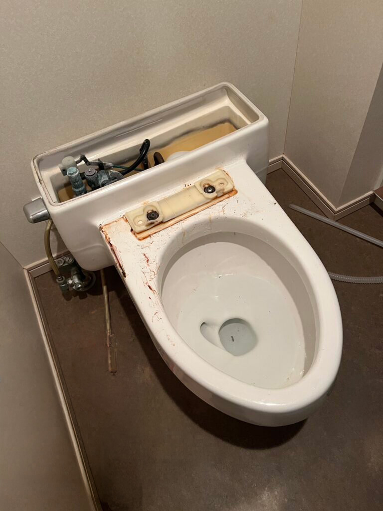 既存トイレ解体